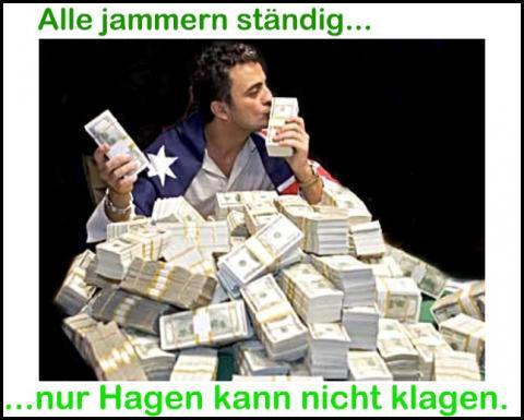 Dass man essen müsste was das Glied zu vergrössern