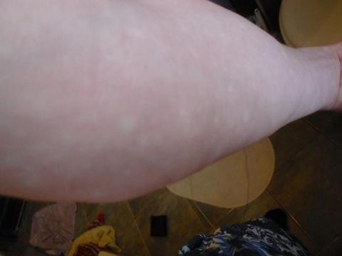 Otbeliwajuschtschaja die Maske für die Person aus dem Mehl