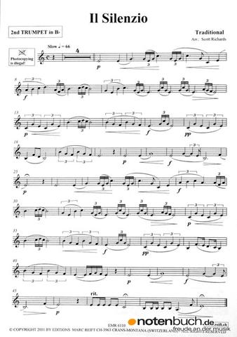 Suche Il Silenzio Noten (Musik, Trompete)