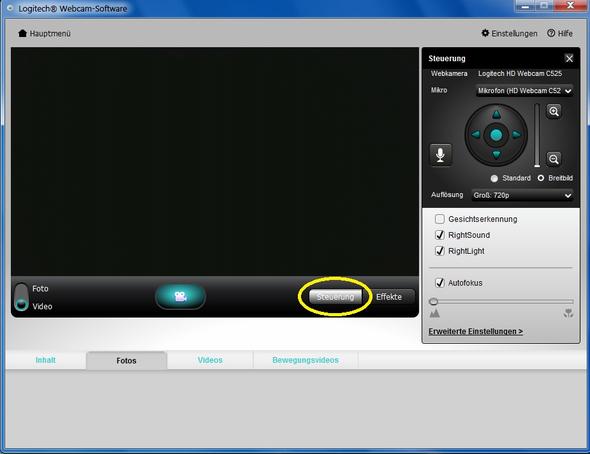 logitech webcam software download windows 7