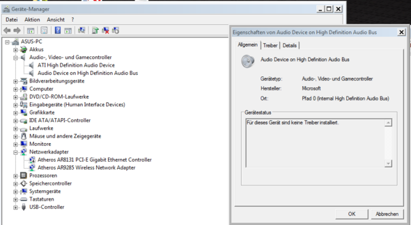 Audio Treiber(?!) gelöscht