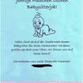 Babysitten Flyer
