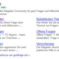 Bei Google mit Unterkategorien Verlinkungen auftauen