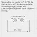 Berechnung der elektr. Leistung P (in W)!?