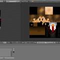 Blender: Minecraft skin wird unscharf dargestellt.