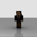 Blender: Minecraft skin wird unscharf dargestellt.