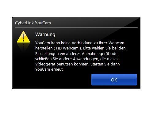 CyberLink YouCam Problem, bitte helft mir! (Probleme, Fehlermeldung ...