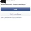 das Facebook passwort  wird nicht zurückgesetzt , wie geht's weiter