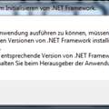 EIne .NET Datei fehlt!!!!