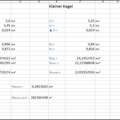 Excel Tabele mit Einheiten?