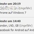 Facebook - Aktive Sitzungen , Hacker?