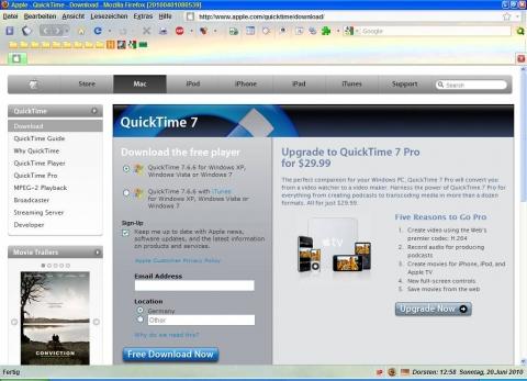 Firefox Plugin Apple Quicktime Problem (Mozilla Firefox, Plugins)