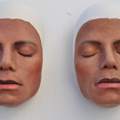 Gips Maske grundieren bemalen mit Acrylfarben