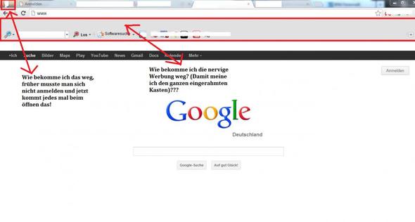 Google Chrome hat nerviger Kasten - wie werde ich ihn los?