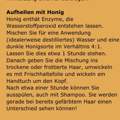 Haare heller mit honig und wasser