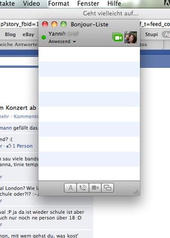 ... in iChat nicht mehr sehen. Was jetzt? (I-Chat, Macbook, Software