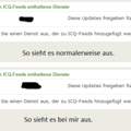 ICQ Problem mit den Feeds