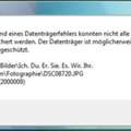 Immer wenn ich ein Bild was ich bei Picasa bearbeitet habe speichern will kommt diese Fehlermeldung.