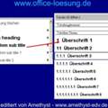Inhaltsverzeochnis mit unter verzeichnisssen machen? Bei word 2003!!!