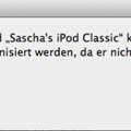iPod classic hängt !Bitte um schnelle Hilfe
