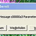 KEIN DATENRÄGER -ERROR BEI WINDOWS XP   HILFEEE  :(  <<