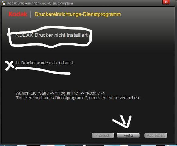 Kodak Office 2150 Drucker wird nicht erkannt ?