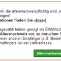 Kotte&Zeller Altersnachweis bei erneuter Bestellung (siehe frage)