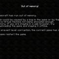 Minecraft Rendering Screen/Out of Memory