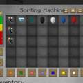 minecraft sorting machine einstellung