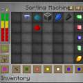 minecraft sorting machine einstellung