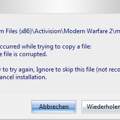 Modern Warfare 2 "Error" bei der Installation ? HILFE !