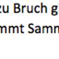 Passt dieser Satz?
