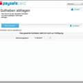 Paysafe card Frage Guthaben anzeigen