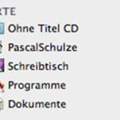 Seitenleiste Finder ist nicht veränderbar !