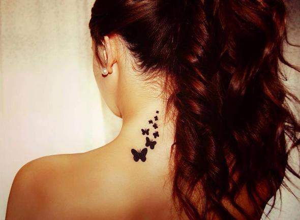 Tattoos frauen nacken