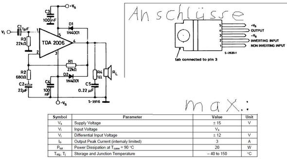 TDA2006 NF-Verstarker (Elektronik, Elektrik, Elektrizitatslehre)