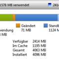 Was bedeutet `geändert´ und ´standby´ beim Arbeitsspeicher?