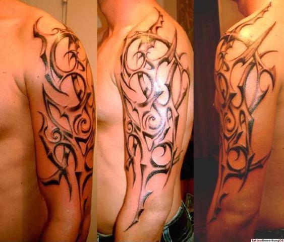 Was kostet ca. ein Tribal Tattoo vom Oberarm zum Unterarm? (Kosten)