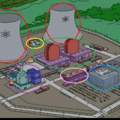 Welche Gebäude sind auf dem Atomkraftwerk aus "Die Simpsons" was?