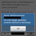 Whats App Problem (Handynummer gesperrt)