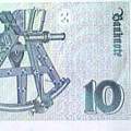 Wie heißt das Gerät auf der Rückseite der 10-DM- Note?