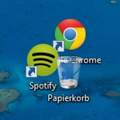 Windows 7 Icons werden nicht in der normale Position "platziert".
