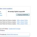 Windows updates wollen sich nicht installieren (win 7)