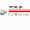 Windows Vista festplattenspeicher ändern