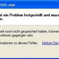WinXP permanente Fehlermeldung...