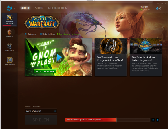 World of Warcraft updatet nicht
