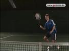 Wie spiele ich im Tennis einen Volley Vorhand? Highspeed - Demonstration