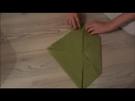 Serviette falten als Blume 