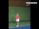 Tennis Aufschlag - Zeitlupe