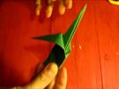 Falt-Anleitung - Origami-Blume mit Stiel